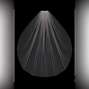 En Vogue Bridal Style - English glitter tulle veil